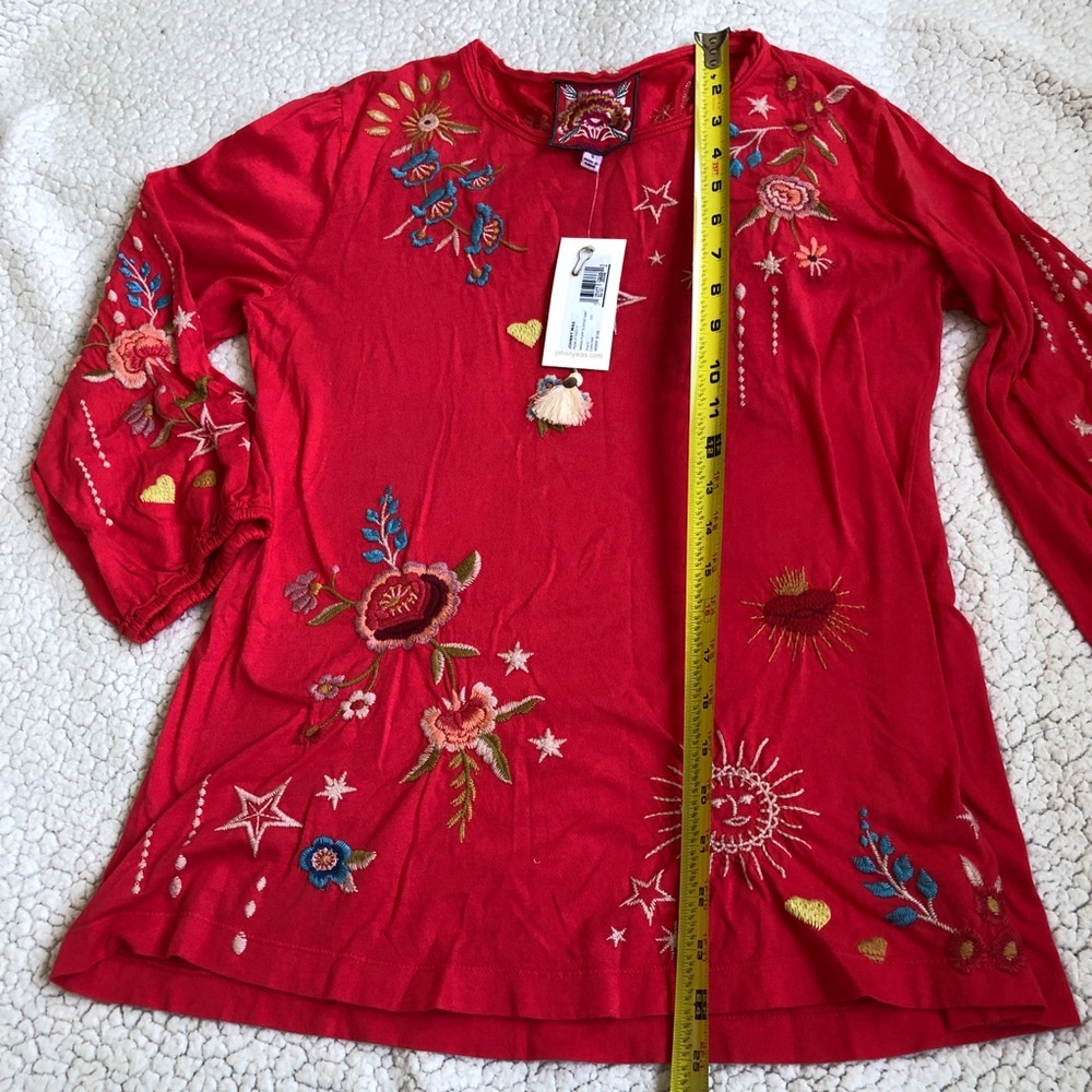 NWT Johnny Was Maris Puff Sleeve Knit top - Picture 3 of 4